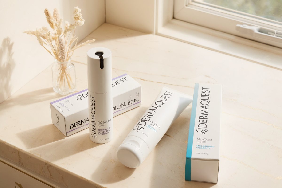 DermaQuest — MelaQuest Cream, RiQ Retinol i SheerZinc SPF 30